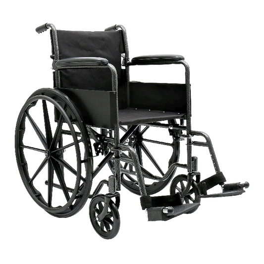 DynaRide DynaRide S1 Wheelchair - 18" x 16" w/ Detach Desk Arm FR, Silver Vein, 1pc/cs