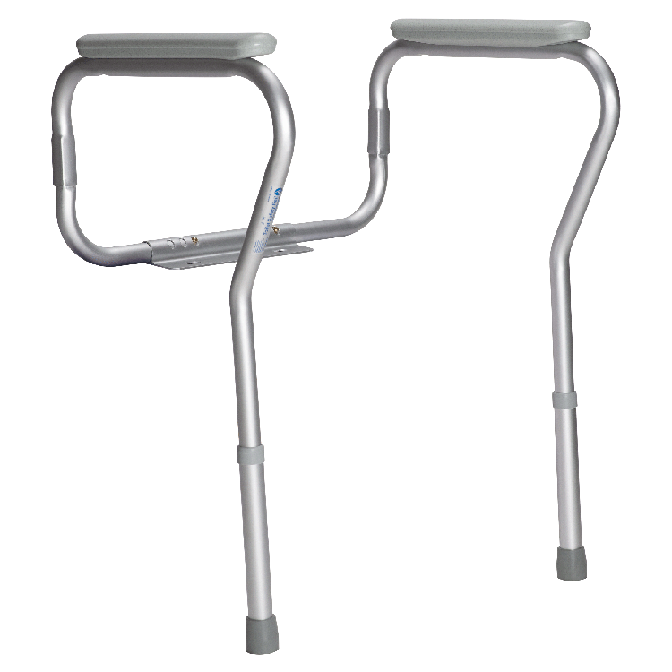 Dynarex Toilet Safety Rail - Adjustable Height, 4bx/case (4 Count)