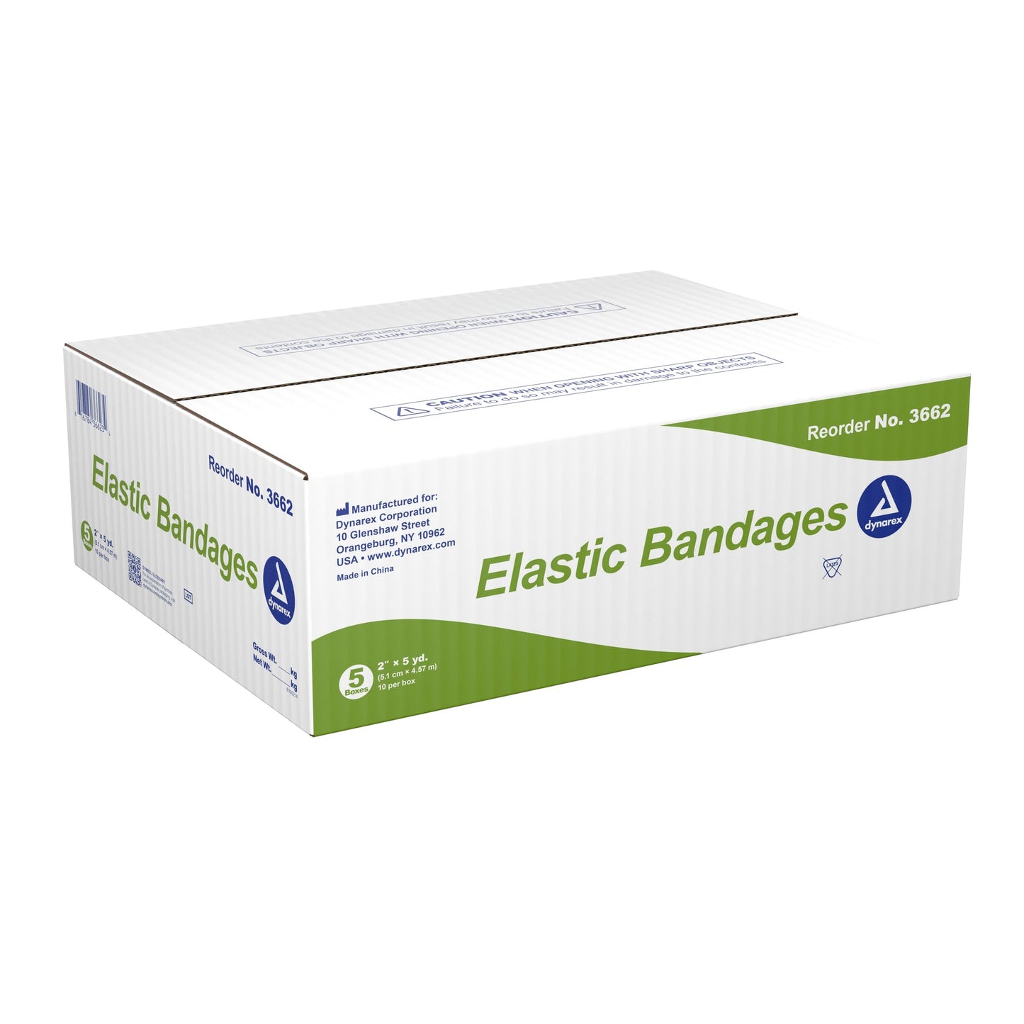 Dynarex Elastic Bandages, 10ea/bx, 5bxs/cs (50 Count)