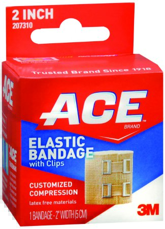 3M™ ACE™ Elastic Bandage 3M™ ACE™ 2 Inch Width Clip Detached Closure Tan NonSterile Standard Compression