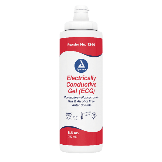Dynarex Electrically Conductive Gel (ECG), 8.5 oz. Bottle, 12/case (12 Count)