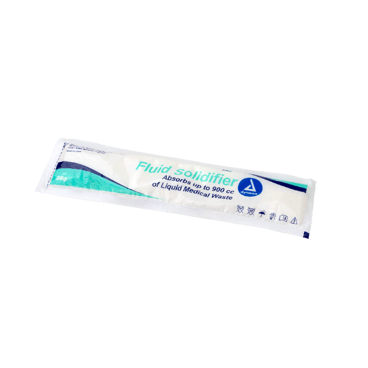 Dynarex Fluid Solidifier, 28g Pouch, 200pcs/case (200 Count)