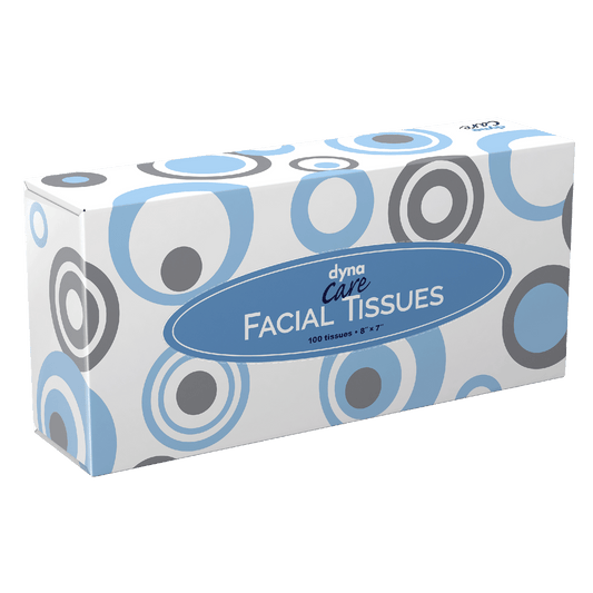 DynaCare Facial Tissues, 8" x 7", 30bxs/case (30 Count)