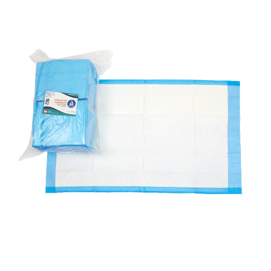 Dynarex Disposable Underpads, 23" x 36" (60g), 50ea/bag, 3bags/case (150 Count)