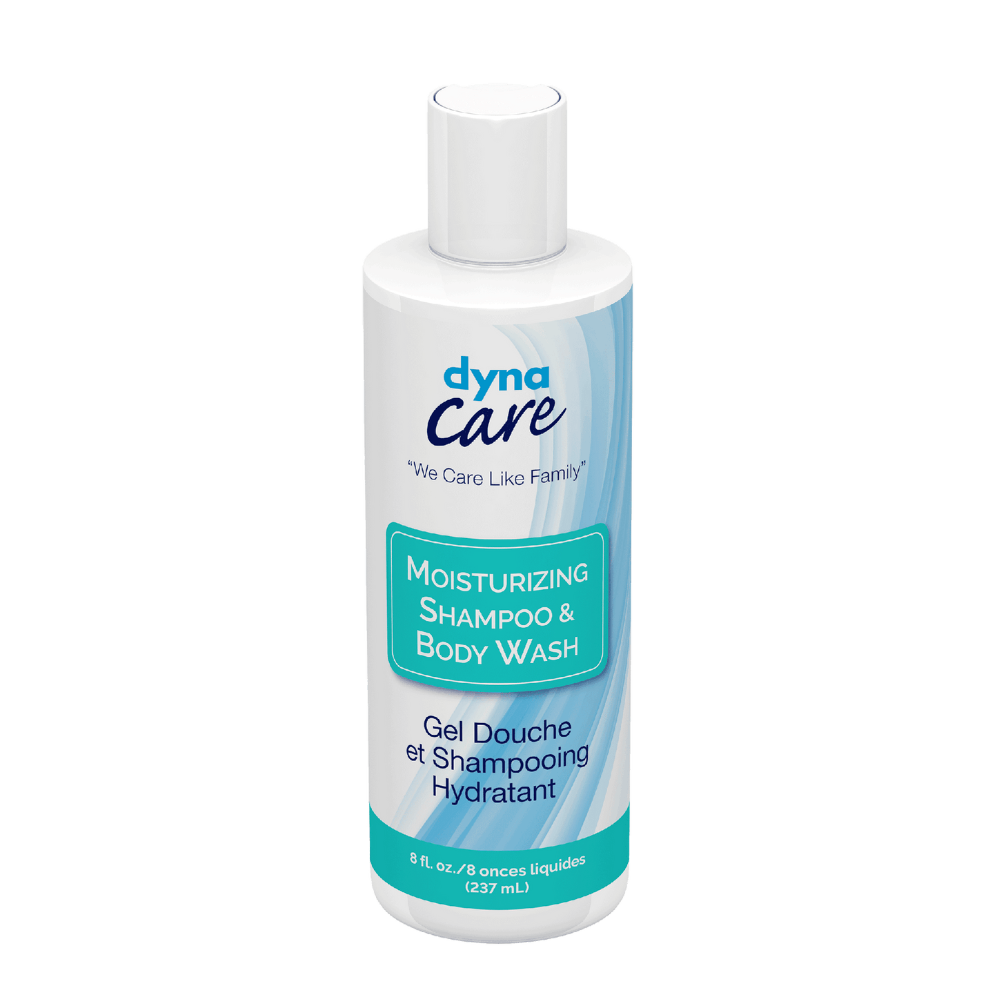 DynaCare Moisturizing Shampoo and Body Wash, 8 oz. Bottle, 48bot/case (48 Count)