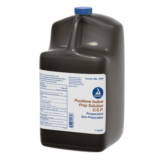 Dynarex Povidone Iodine Prep Solution, 1 gal. Bottle, 4bot/case (4 Count)