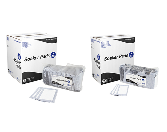 Dynarex Soaker Pads, Black - 500ea/bag, 4bags/case (2000 Count)