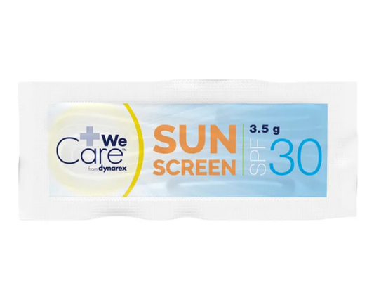 Dynarex Sunscreen, 3.5 g Sachet, 25/bx, 24bxs/case (600 Count)