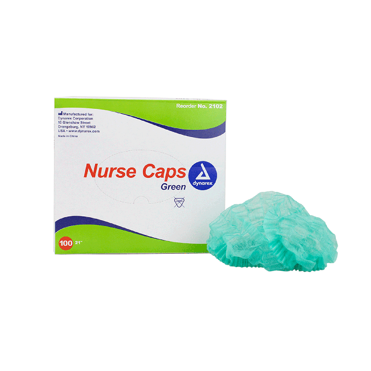 Dynarex Nurse Cap O.R. - 100ea/bx, 5bxs/case (500 Count)