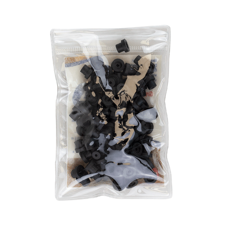 Dynarex Grommet Nipples, Black, 100ea/bag, 25bags/case (2,500 Count)