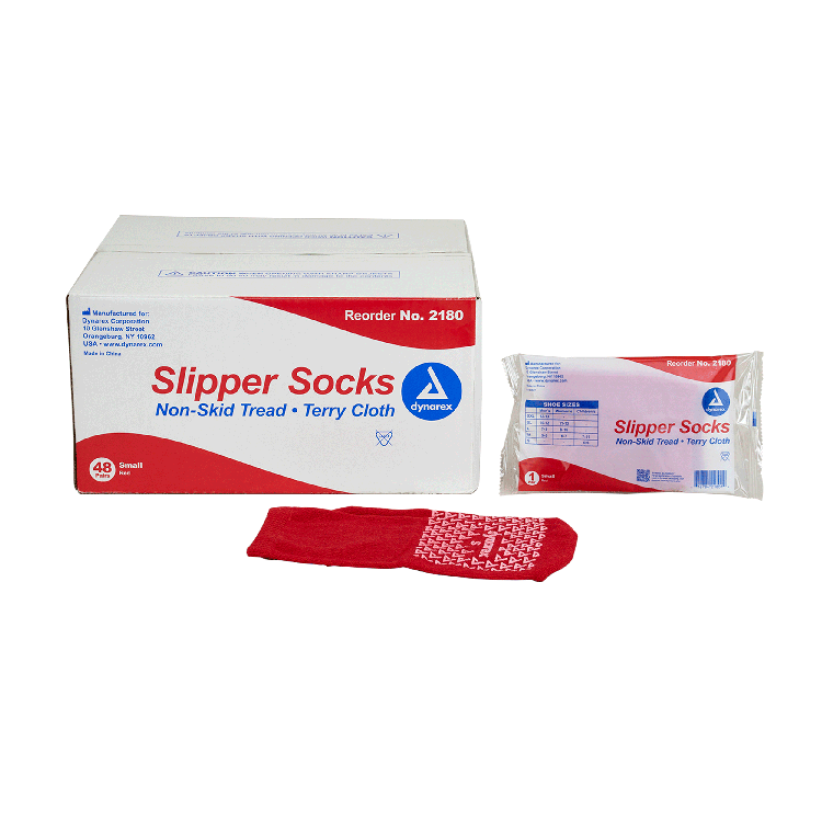 Dynarex Single Sided Slipper Socks - 48pairs/case (48 Pairs)