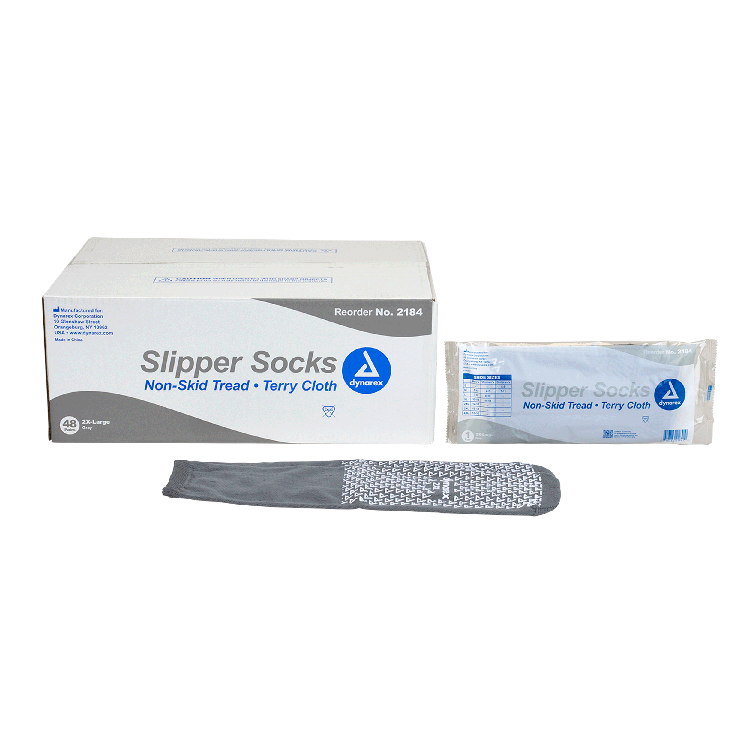 Dynarex Single Sided Slipper Socks - 48pairs/case (48 Pairs)