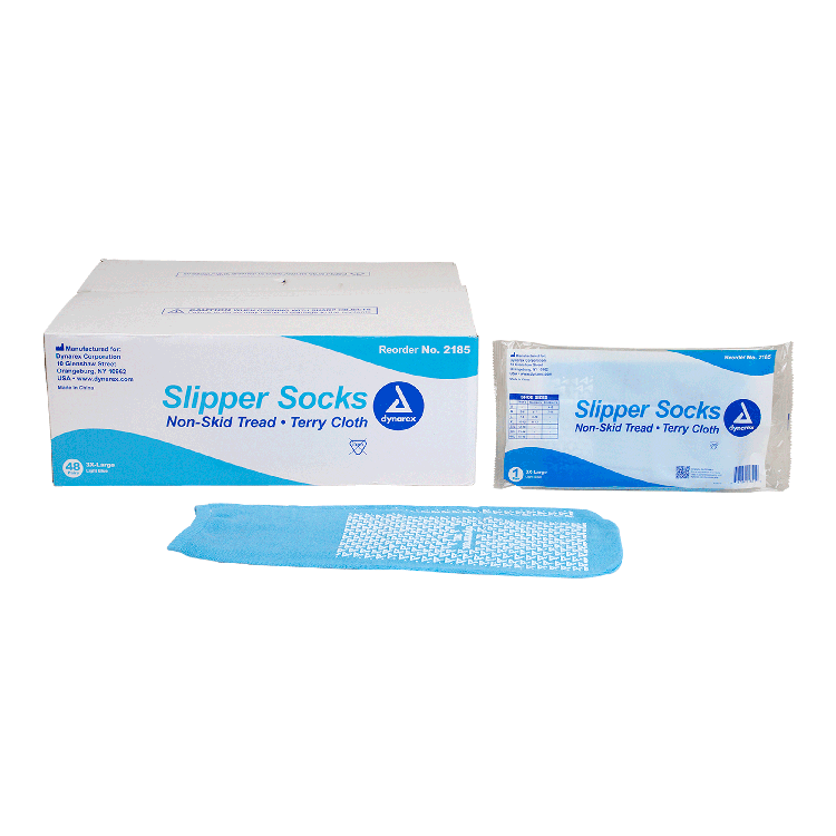 Dynarex Single Sided Slipper Socks - 48pairs/case (48 Pairs)