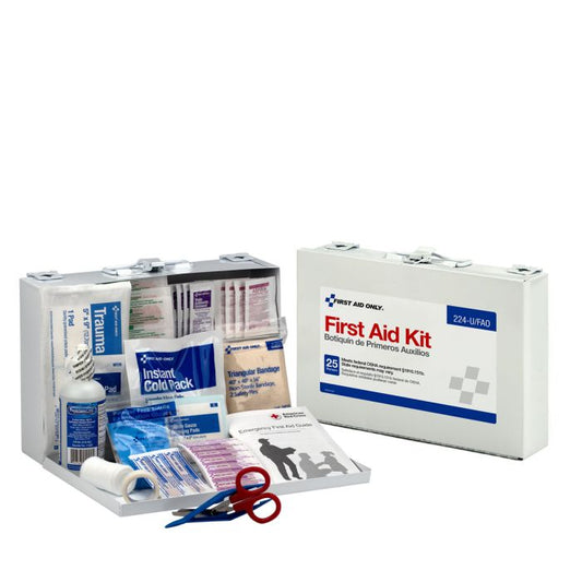 First Aid Only 25 Person First Aid Kit, Metal Case