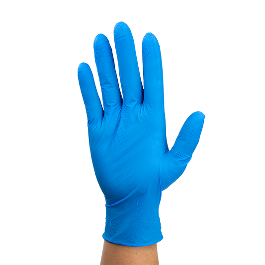 Dynarex Nitrile Exam Gloves In A Bag - Large Powder-Free, Blue - 2prs/bg, 500bgs/cs (1000 Pairs)