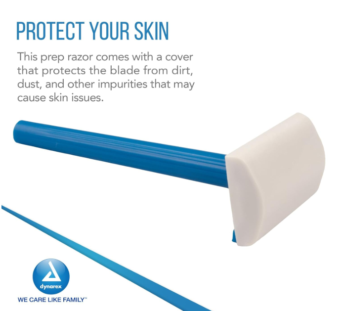 Dynarex Double Sided Shave Prep Razors, 100ea/bx, 5bxs/case (500 Count)
