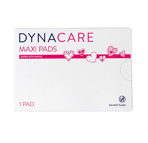 Dynacare Maxi Pads Super w/Wings, #4 box, 200/case (200 Count)