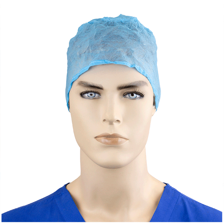 Dynarex Surgeon Cap O.R., Blue - 100ea/bx, 5bxs/case (500 Count)