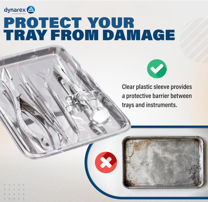 Dynarex Tray Sleeves - 500ea/bx, 6bxs/case (3000 Count)