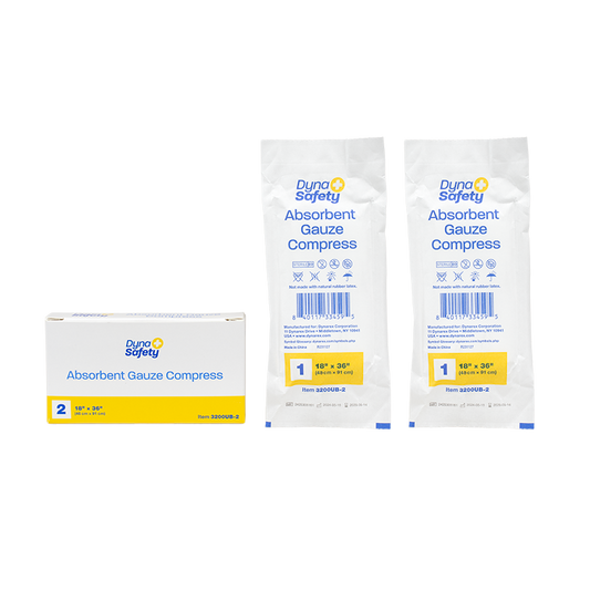 Dynarex Absorbent Gauze Compress, 18" x 36", 2ea/bx, 50bxs/cs (100 Count)