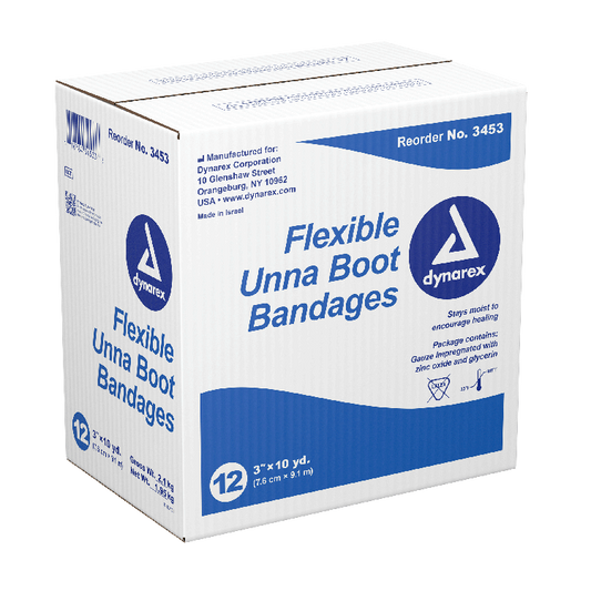 Dynarex Unna Boot Bandages Without Calamine - 12ea/cs (12 Count)