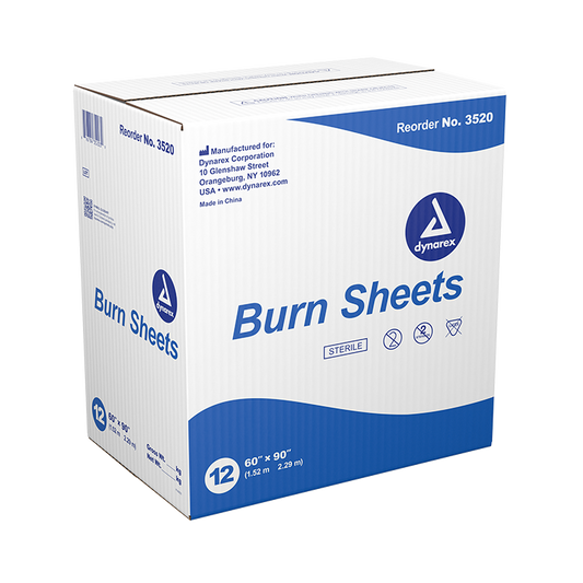 Dynarex Burn Sheet - Sterile, 60" x 90", 12ea/cs (12 Count)