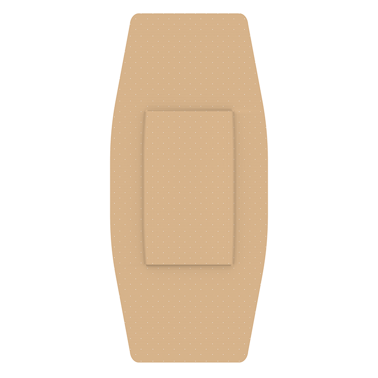 Dynarex Sheer Plastic Adhesive Bandages - Sterile, 2" x 4 1/2" - 50ea/bx, 24bxs/cs (1200 Count)