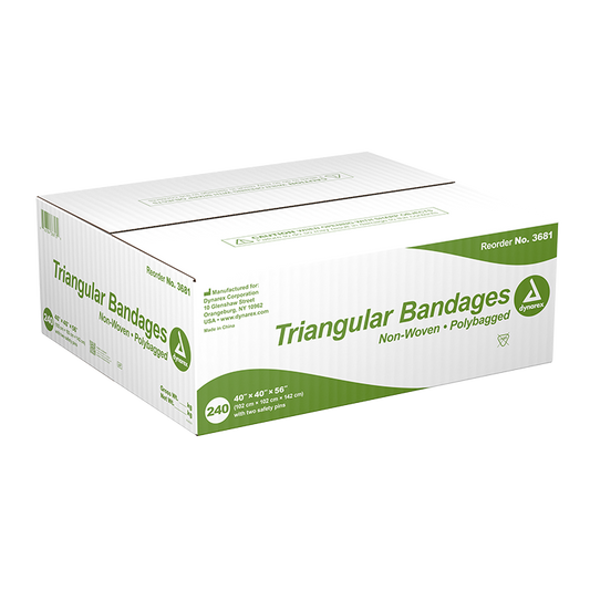 Dynarex Triangular Bandage - Non-Woven, 40" x 40" x 56" - (240 Count)