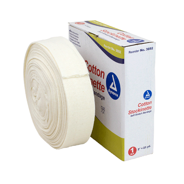 Dynarex Cotton Stockinette, 4 Rolls/cs (4 Count)