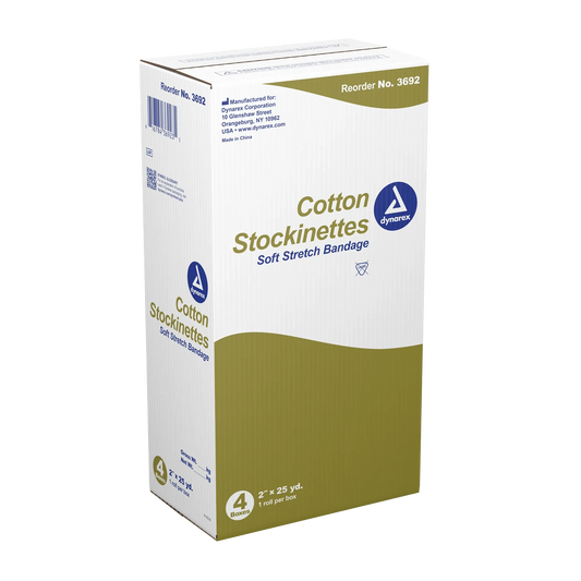 Dynarex Cotton Stockinette, 4 Rolls/cs (4 Count)