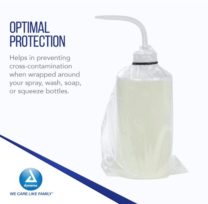 Dynarex Bottle Covers - 500ea/bx, 20bxs/case (10000 Count)