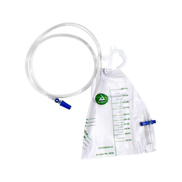 Dynarex Advantage Urinary Drainage Bag, 2000mL (20 Count)