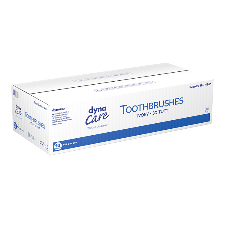 Dynarex DynaCare 30-Tuft Toothbrushes, Ivory (1,440 Count) – image 3