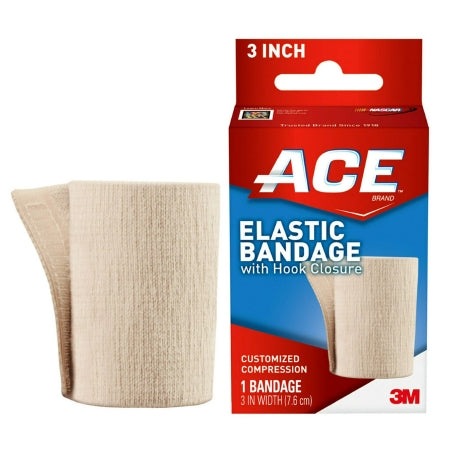 3M™ ACE™ Elastic Bandage 3M™ ACE™ 3 Inch Width Single Hook and Loop Closure Tan NonSterile Standard Compression
BANDAGE, ELAS ACE W/SINGLE HOOK & LOOP CLSR 3"X5YD (72/CS)