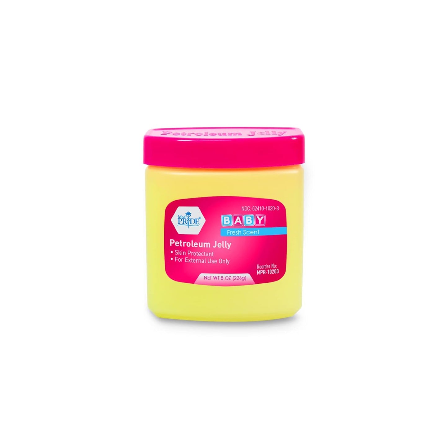 MedPride Petroleum Jelly With Fresh Baby Scent - Baby Pink, 13 oz - 24/cs. (24 Count)