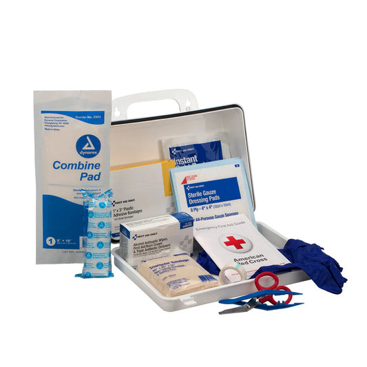 First Aid Only 25 Person Contractor's First Aid Kit, Weatherproof Plastic