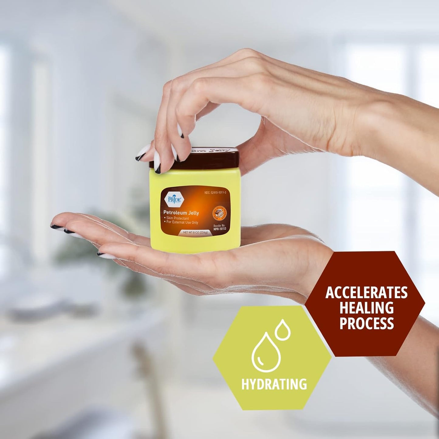 MedPride Petroleum Jelly - Cocoa Butter, 8 oz - 24/cs (24 Count)