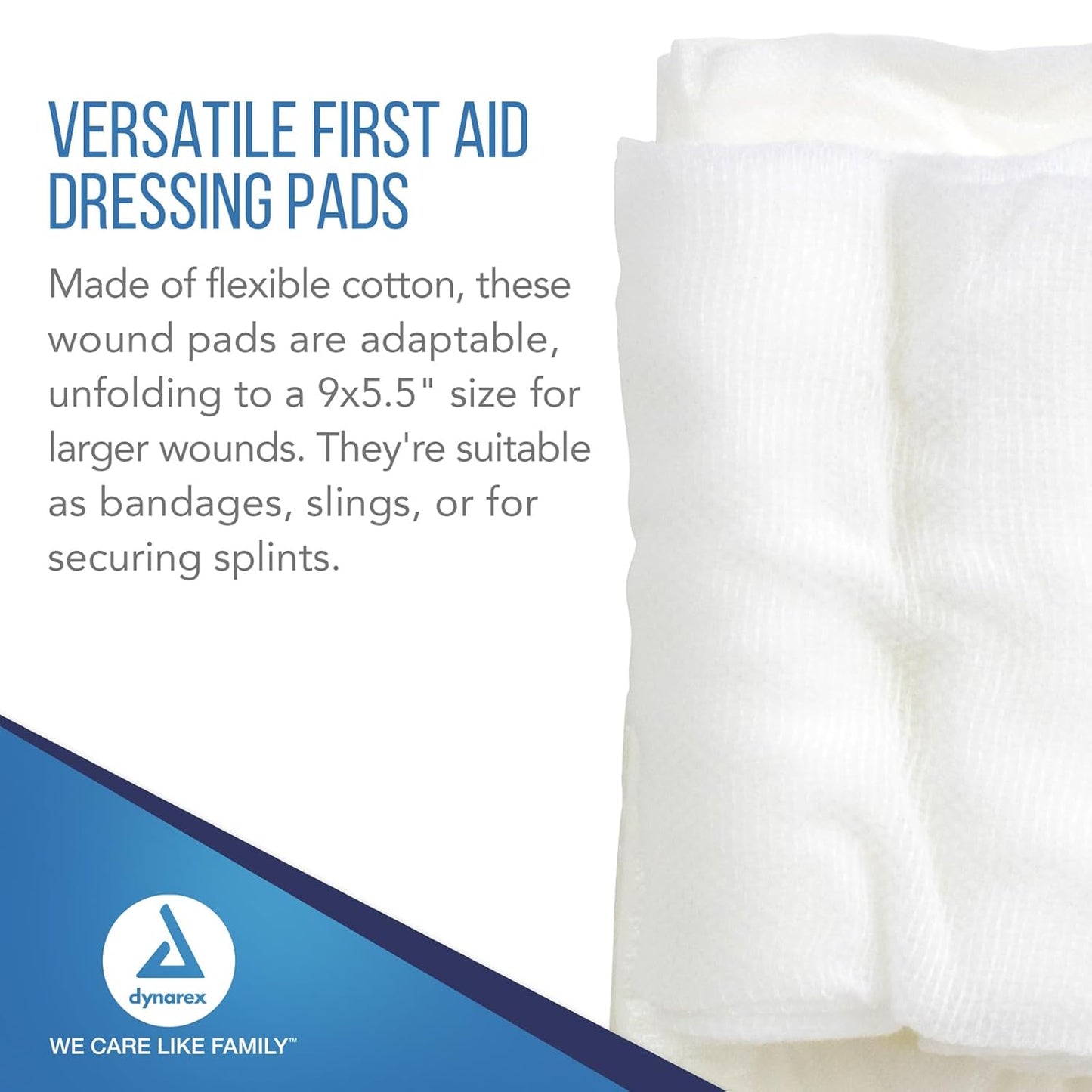 Dynarex Dyna-Stopper Trauma Dressing - Sterile  3.5" x 5.5" - 60ea/cs (60 Count)