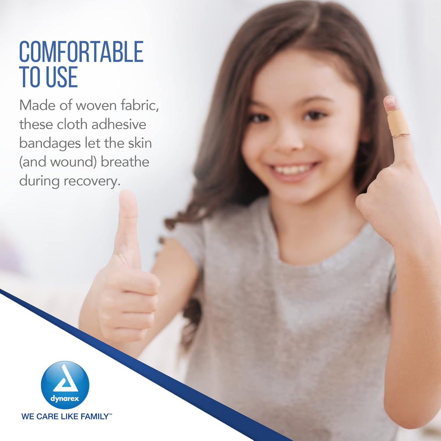 Dynarex Adhesive Flexible Fabric Bandages - Sterile, 1" x 3" (4000 Count)