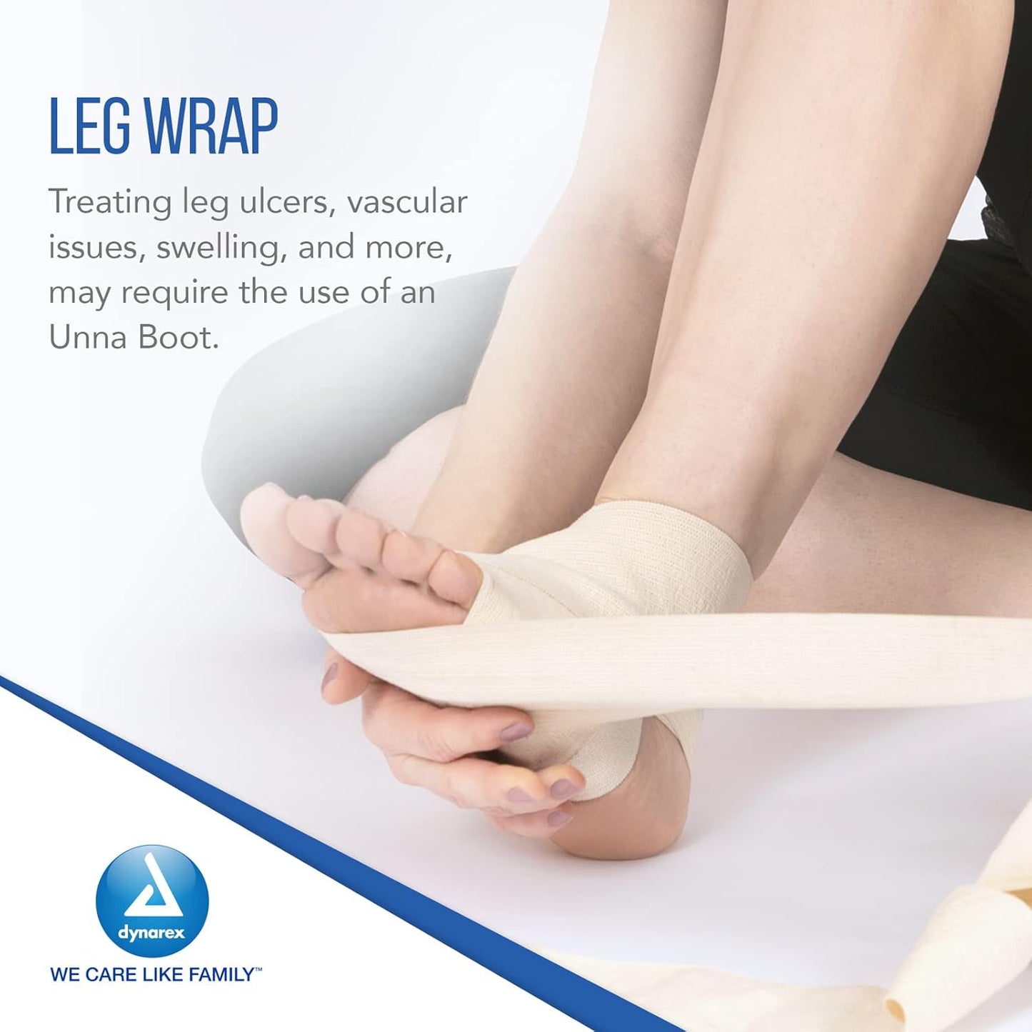 Dynarex Unna Boot Bandages Without Calamine - 12ea/cs (12 Count)