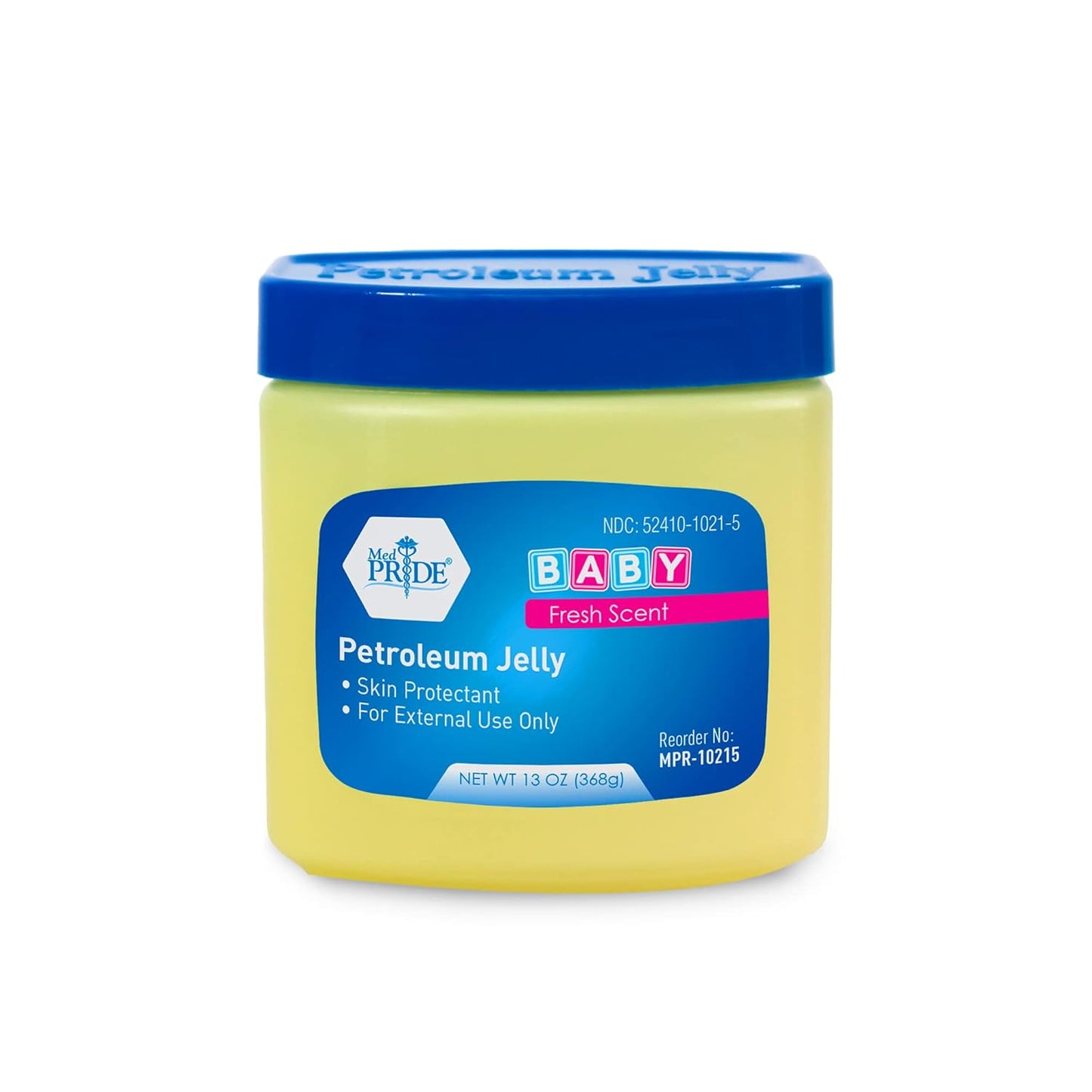 MedPride Petroleum Jelly With Fresh Baby Scent - Blue - 13 oz - 24/cs.