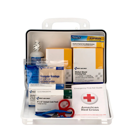 First Aid Only 25 Person First Aid Kit, Weatherproof Plastic