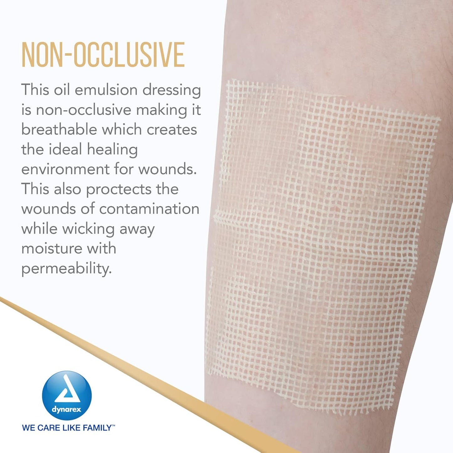 Dynarex Oil Emulsion Dressing, 5" x 9", 12ea/bx 6bxs/cs (72 Count)
