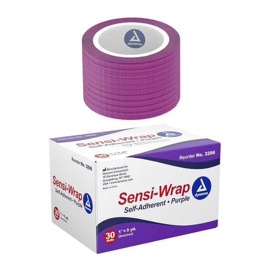 Dynarex Sensi Wrap, Self-Adherent, Purple