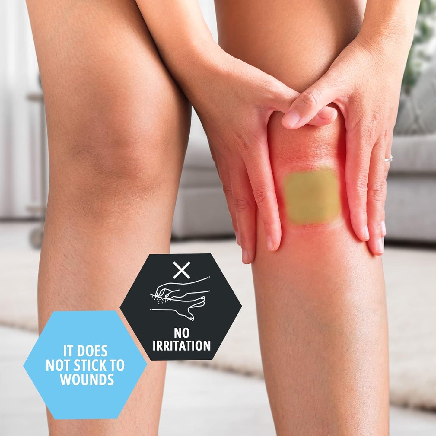 Medpride Hydrocolloid Wound Dressing Pads 6"x6" Thin, Sterile Adhesive Patches, 5/Pack, Case of 12 (60 Count)