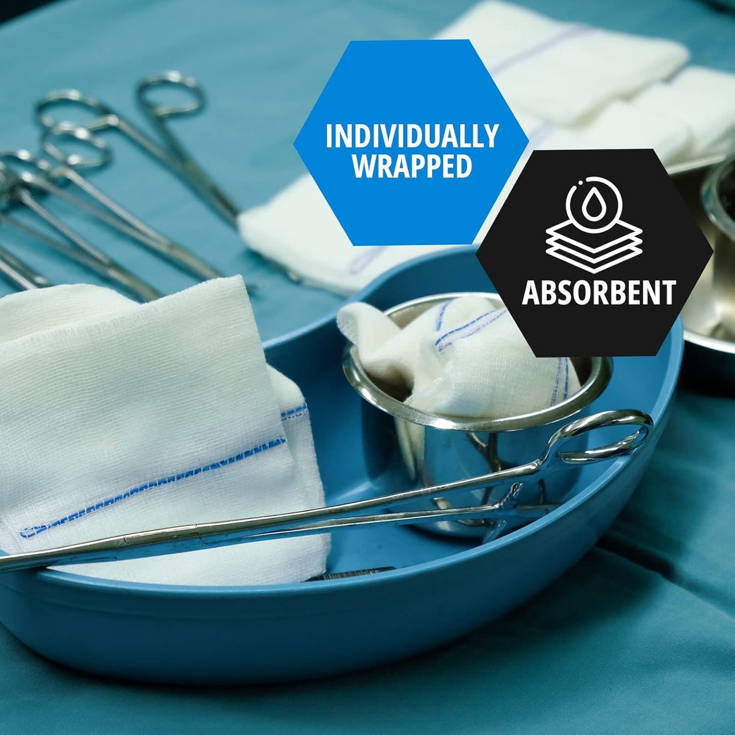 MedPride Extra Absorbent Abdominal Pad - 5x9 - Sterile - 50/box, Case of 12 (600 Count)