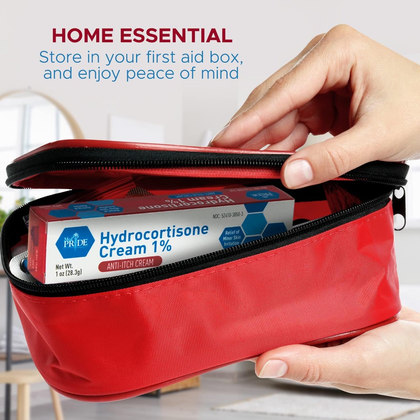 MedPride Hydrocortisone Cream 1% Dermatitis Cream Anti Itch Cream for Itchy Skin Relief, 1oz. Tubes - Indv. Boxed - 72/cs.