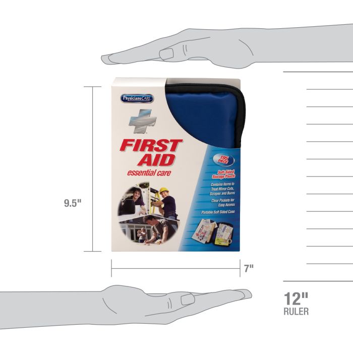 First Aid Only First Aid Essential Care Soft Sided First Aid Kit, 195 Pieces