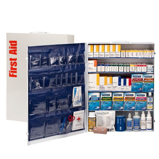 First Aid Only 5 Shelf First Aid Cabinet With Medications, ANSI Compliant