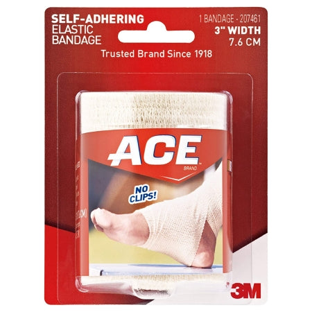 3M™ ACE™ Elastic Bandage 3M™ ACE™ 3 Inch Width X 5.3 Foot Self-Adherent Closure Tan NonSterile Standard Compression
BANDAGE, ACE ATHLETIC 3" (3/BX24BX/CS)